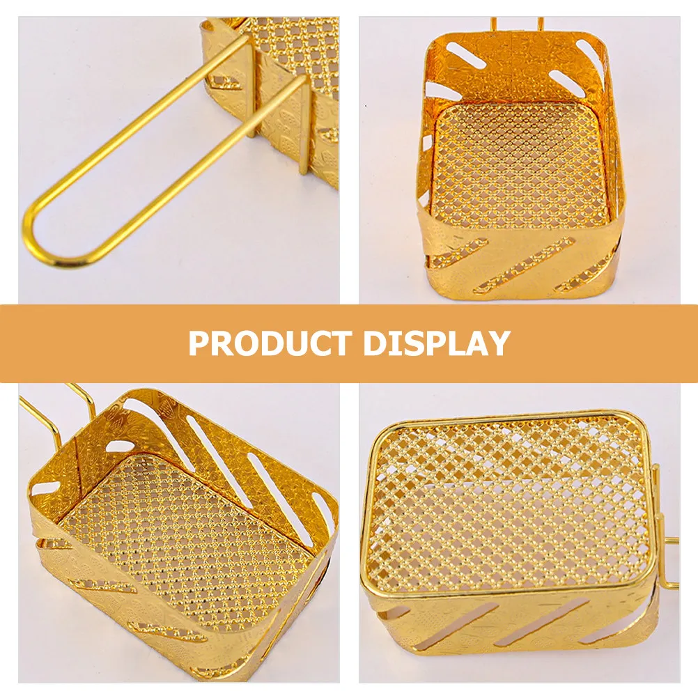 2Pcs Mini Fry Basket Premium Sturdy Metal Frying Basket with Ergonomic Handle for French Fries Chips Fish Vegetables Deep Frying
2Pcs Mini Fry Basket Premium Sturdy Metal Frying Basket with Ergonomic Handle for French Fries Chips Fish Vegetables Deep Frying