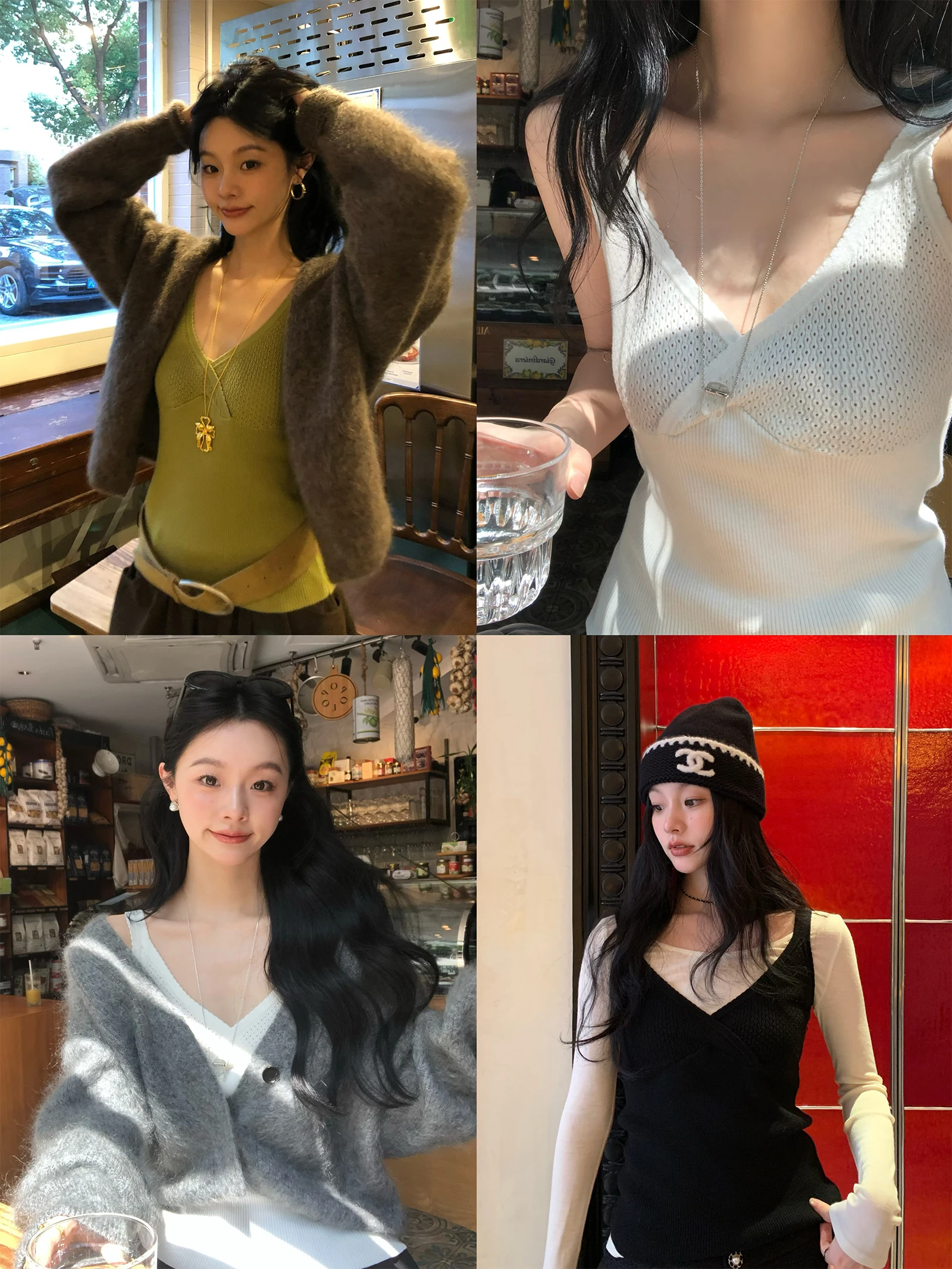 Naki Hollow out 00% Cotton Tank Top with Various Weaving Techniques Splicing Design Commute Sle Women's Slim Fit Vest
Naki Hollow out 00% Cotton Tank Top with Various Weaving Techniques Splicing Design Commute Sle Women's Slim Fit Vest