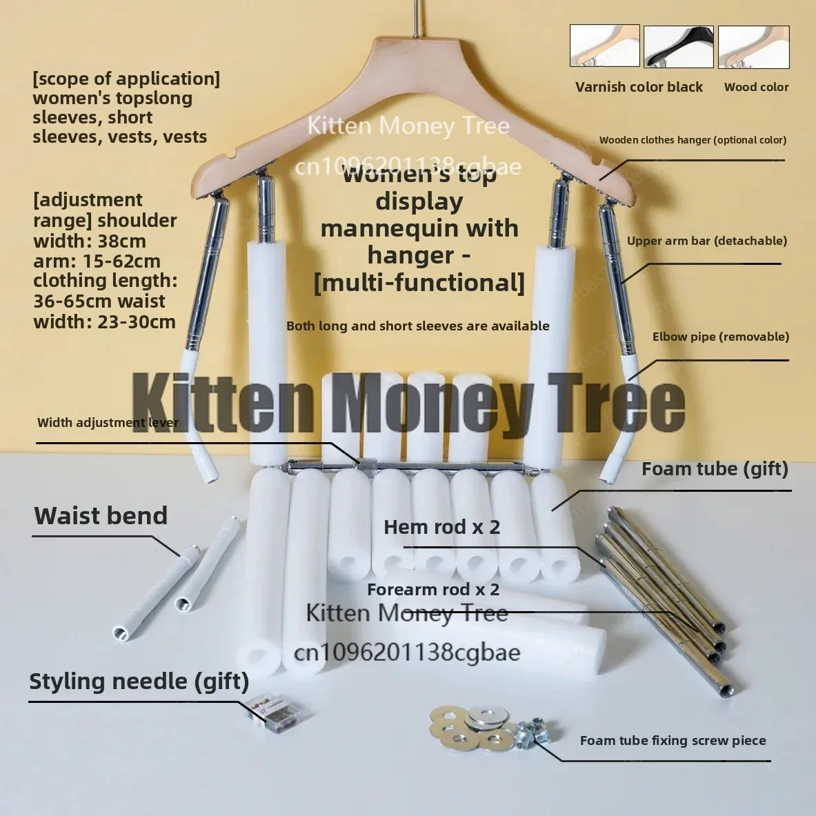 Hanger top shooting modeling rack, clothing hanging invisible hanger, clothing photography props, telescopic hanger
Hanger top shooting modeling rack, clothing hanging invisible hanger, clothing photography props, telescopic hanger