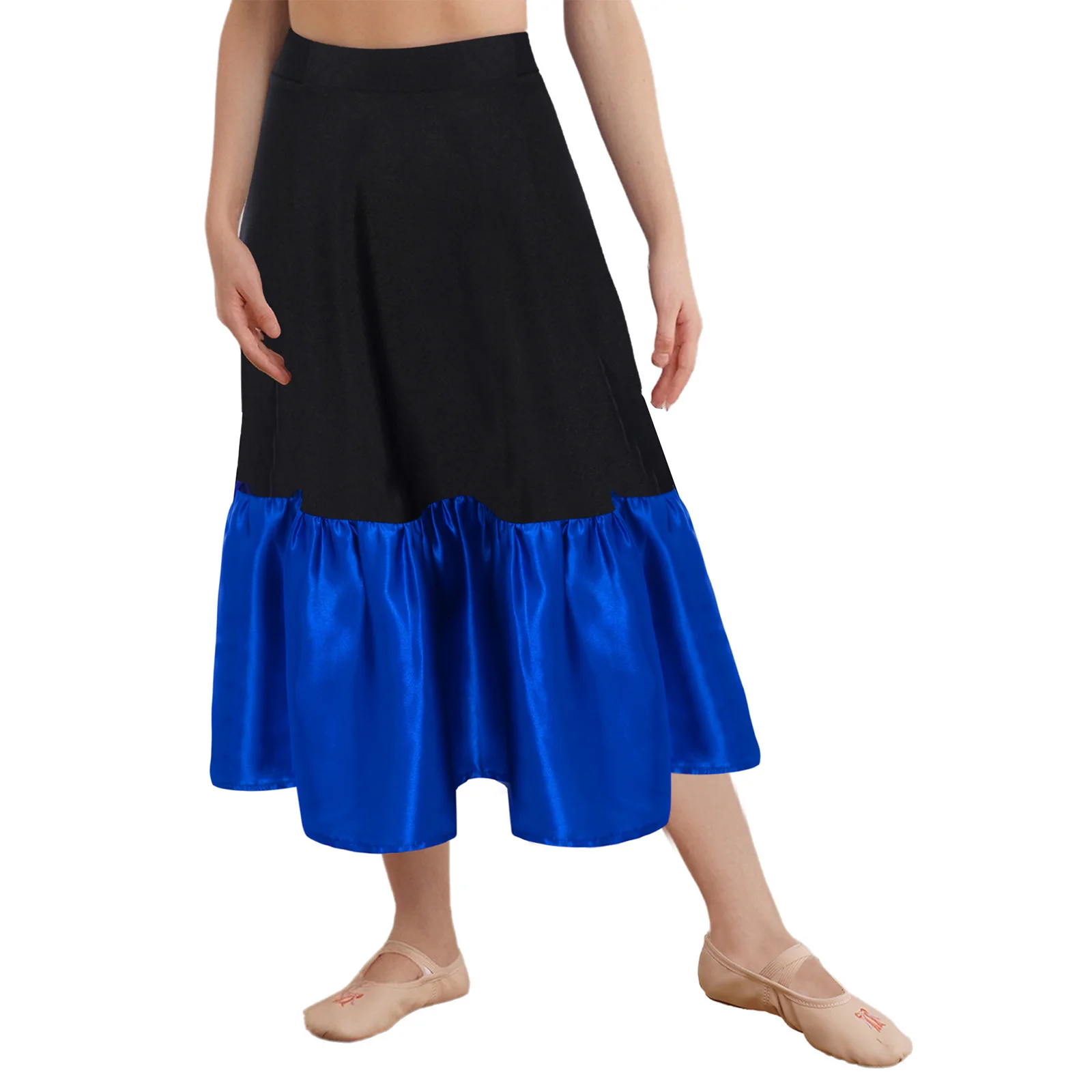 Kids Girls Flamenco Dress Spanish Dance Gypsy Skirt Elastic Waistband Color Block Ruffled Hem Skirts Classical Dancing Costume
Kids Girls Flamenco Dress Spanish Dance Gypsy Skirt Elastic Waistband Color Block Ruffled Hem Skirts Classical Dancing Costume
