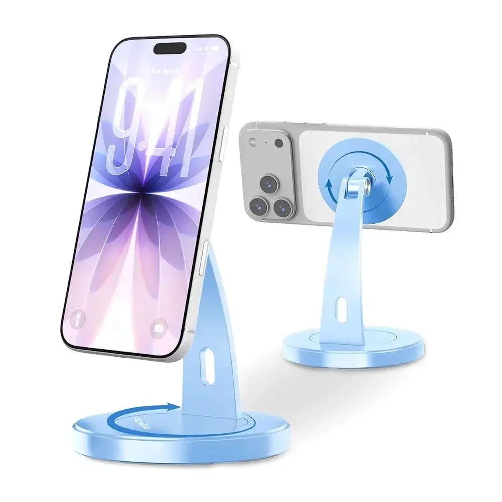 Magnetic Phone Stand for Desk – 360° Rotating Aluminum Phone Holder, Stable Desk Stand for Office, Home & Kitchen, Compatibl
Magnetic Phone Stand for Desk – 360° Rotating Aluminum Phone Holder, Stable Desk Stand for Office, Home & Kitchen, Compatibl