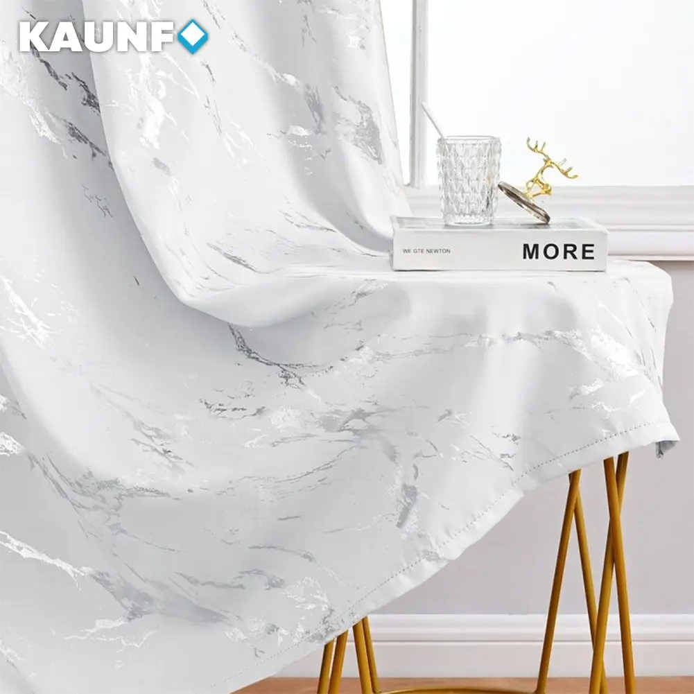 KAUNFO Silver Foil Printed Blackout Curtains Drapes for Bedroom Living Room Home Decor 1PC
KAUNFO Silver Foil Printed Blackout Curtains Drapes for Bedroom Living Room Home Decor 1PC