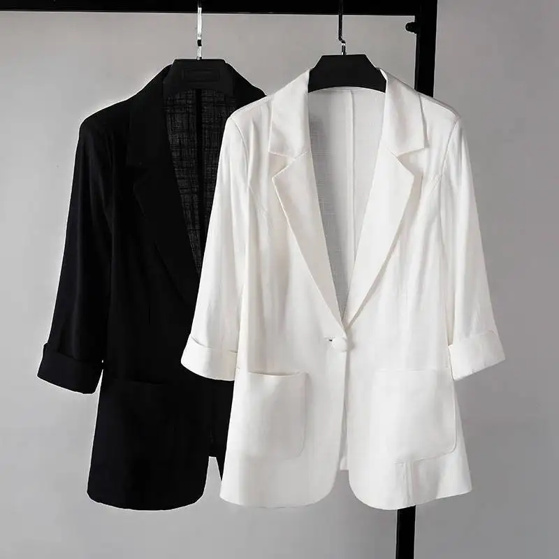 Women Suit Coat Elegant Lapel Suit Coat for Women Slim Fit Single Button Jacket for Business Wear Versatile Solid Color Soft Wh7
Women Suit Coat Elegant Lapel Suit Coat for Women Slim Fit Single Button Jacket for Business Wear Versatile Solid Color Soft Wh7