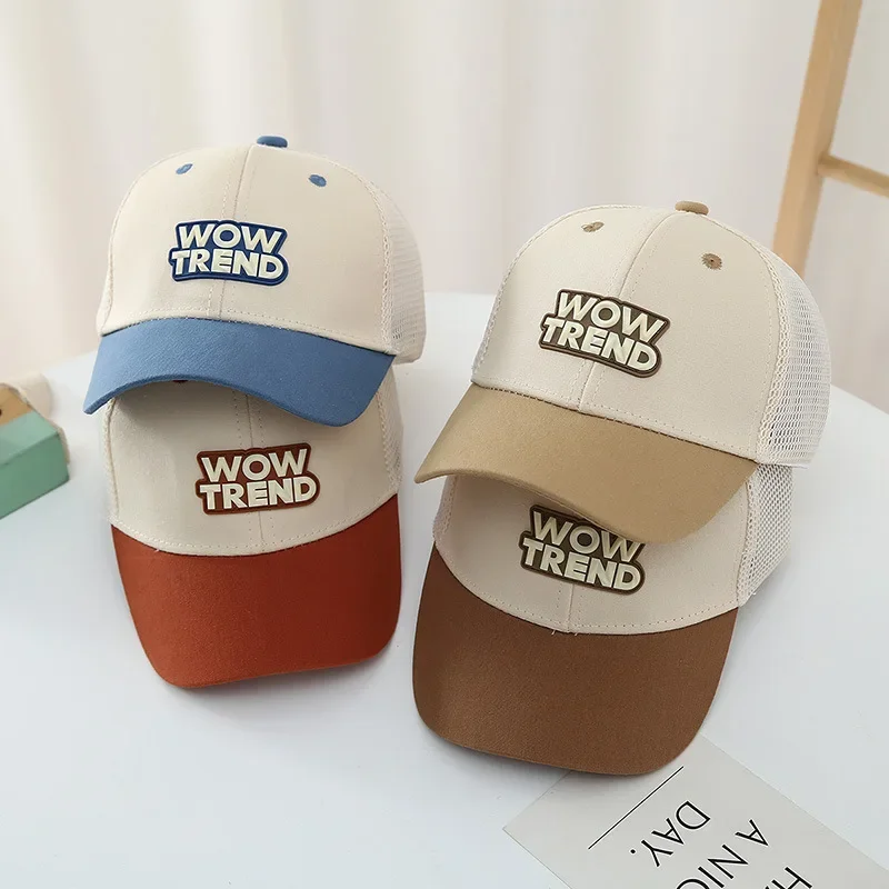 Summer Mesh Baby Baseball Cap Fashion Color Block Kids Duck Tongue Hat Outdoor Sunshade Boy Girl Sun Hats
Summer Mesh Baby Baseball Cap Fashion Color Block Kids Duck Tongue Hat Outdoor Sunshade Boy Girl Sun Hats