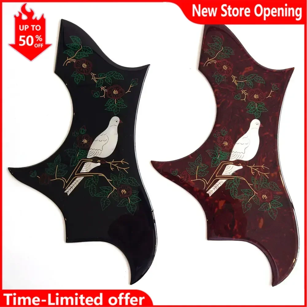Acoustic Guitar Pickguard Dove Self-Adhesive Hummingbird Plectrum Thickness 2mm Black or Red Backing
Acoustic Guitar Pickguard Dove Self-Adhesive Hummingbird Plectrum Thickness 2mm Black or Red Backing