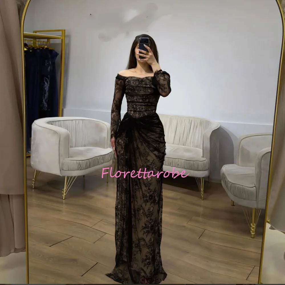 Vintage Black Mother of Birde Dresses Off-Shoulder Lace Slim Fit Long Party Gown Vestidos De Fiesta Robe De Soiree Customized
Vintage Black Mother of Birde Dresses Off-Shoulder Lace Slim Fit Long Party Gown Vestidos De Fiesta Robe De Soiree Customized
