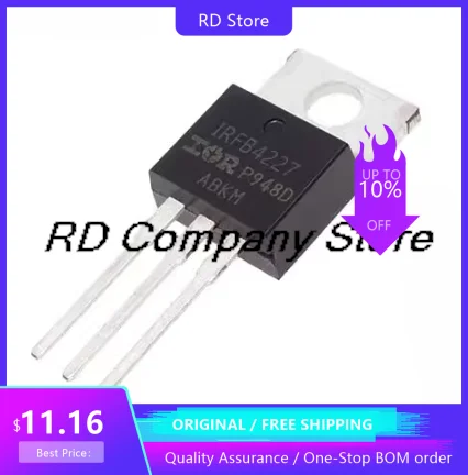 5pcs/Lot IRFB4227 IRFB4227PBF In-line TO-220 MOS tube FET power amplifier transistors Free Shipping
5pcs/Lot IRFB4227 IRFB4227PBF In-line TO-220 MOS tube FET power amplifier transistors Free Shipping