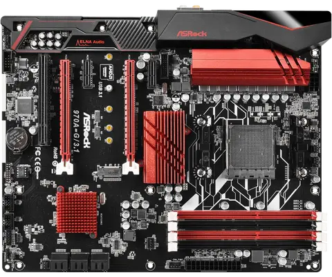 Asrock 970A-G/3.1 carte mère d'occasion AM3 + AMD 9704XDDR3 64GB 6XSATA III M.2 USB 3.1 ATX prise en charge AMD FX 9590 8120CPU