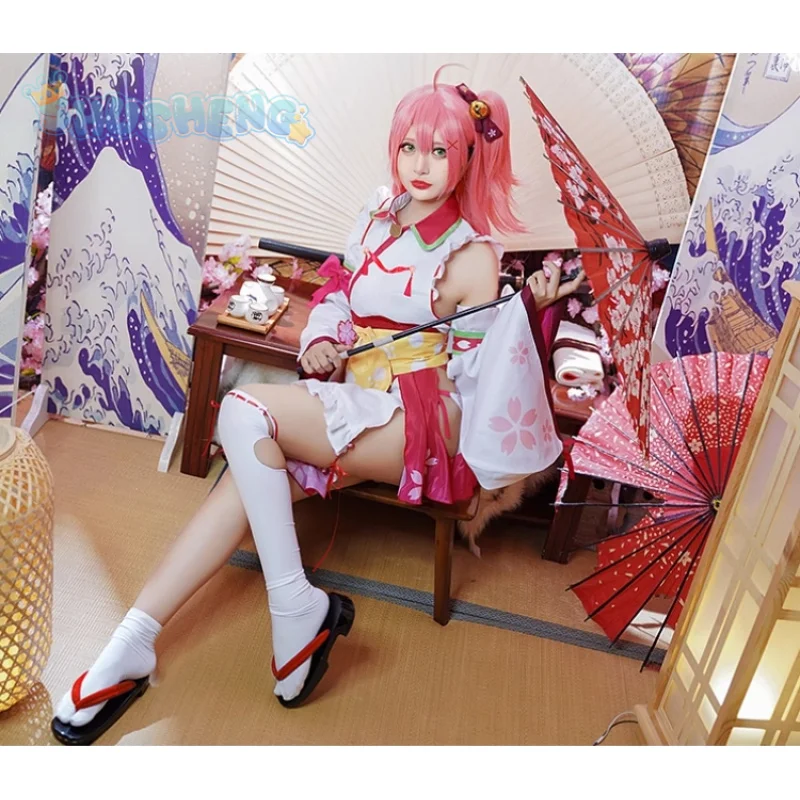 Виртуальный VTuber Сакура Мико Косплей Hololive Miko Костюм Сексуальная Лолита платье горничной парик реквизит комплект для девочек вечерние Рождественский подарок элитный
Виртуальный VTuber Сакура Мико Косплей Hololive Miko Костюм Сексуальная Лолита платье горничной парик реквизит комплект для девочек вечерние Рождественский подарок элитный