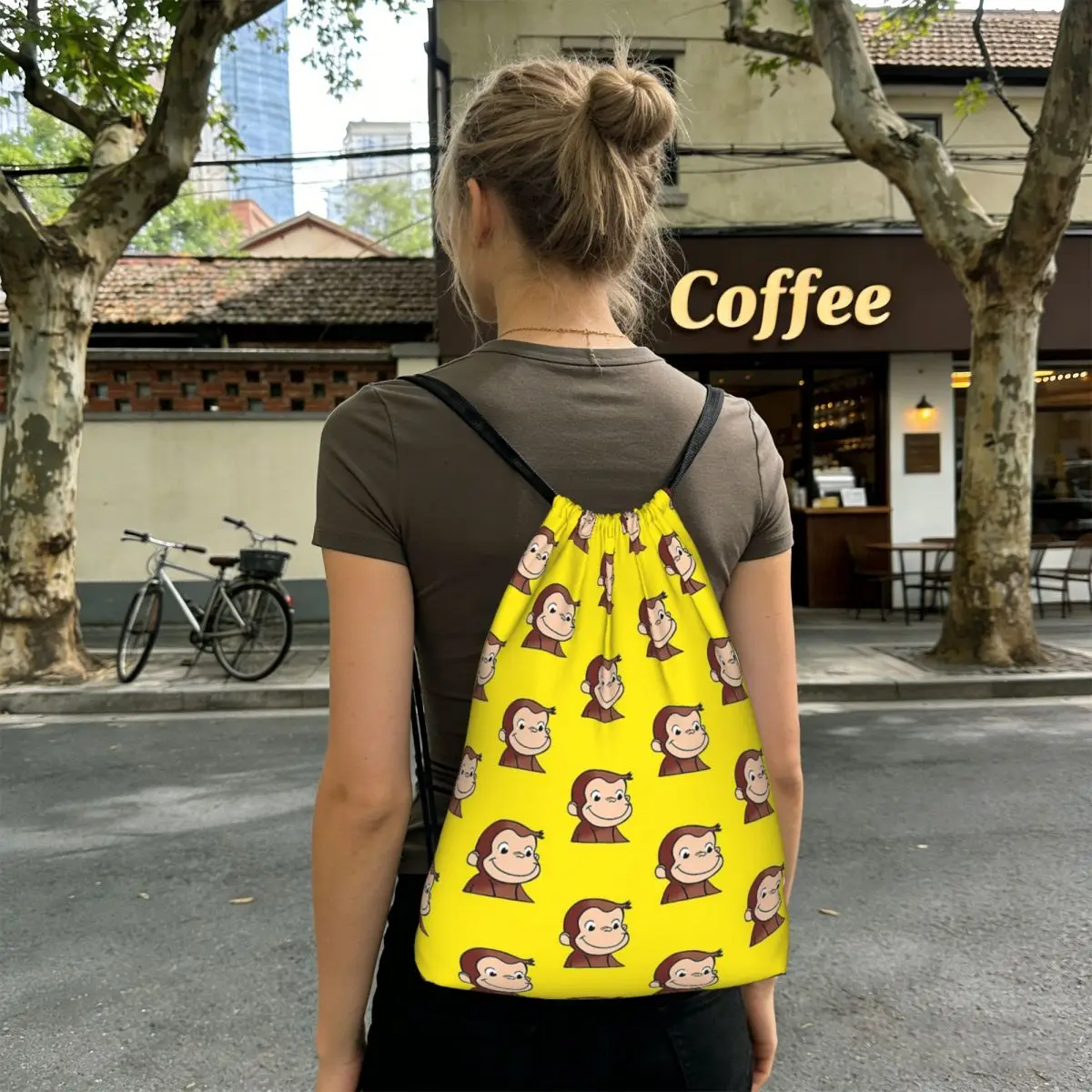 Curious George Backpack Backpacks Fashion Drawstring Bundle Pocket Sundries Bag Book Bags for Man Woman Students
Curious George Backpack Backpacks Fashion Drawstring Bundle Pocket Sundries Bag Book Bags for Man Woman Students