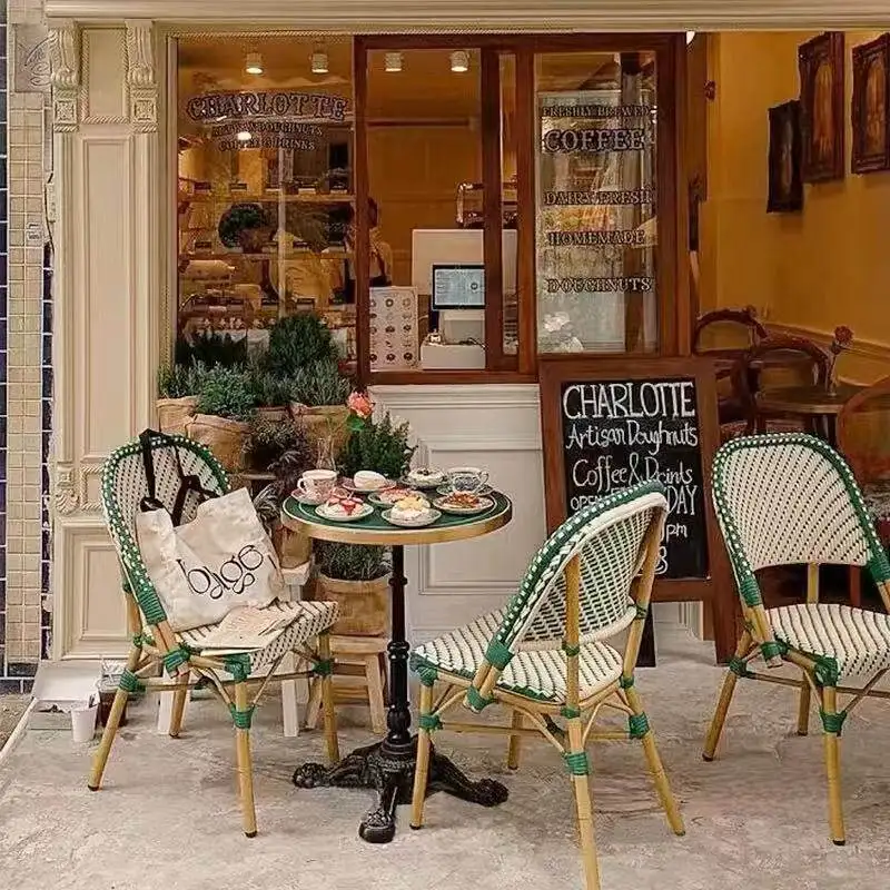 Internet celebrity outdoor rattan chair French outdoor leisure American open-air coffee western restaurant balcony marble table
Internet celebrity outdoor rattan chair French outdoor leisure American open-air coffee western restaurant balcony marble table