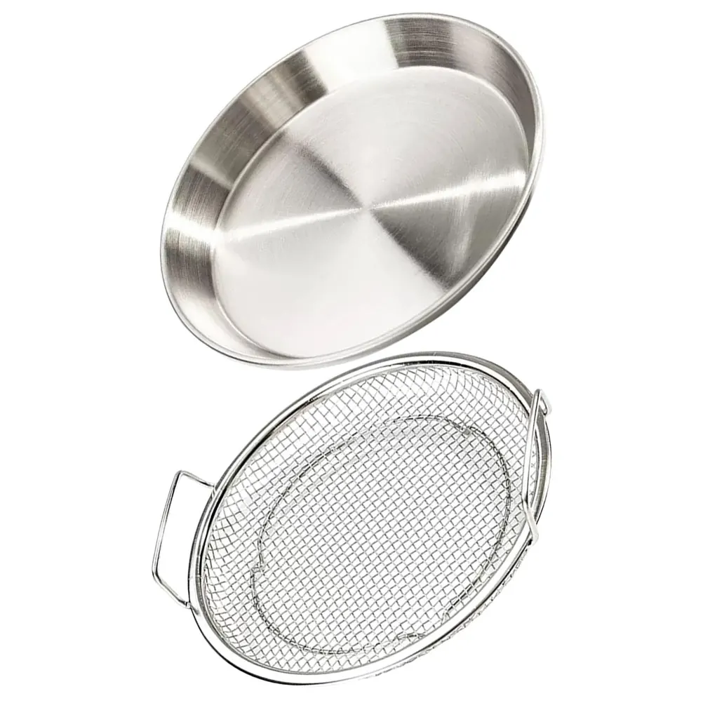 Stainless Steel Food Plate 18cm Double Barbecue Plate Ear H Oil Drainage Tray Snack Breakfast Salad Frying Mesh Pan
Stainless Steel Food Plate 18cm Double Barbecue Plate Ear H Oil Drainage Tray Snack Breakfast Salad Frying Mesh Pan