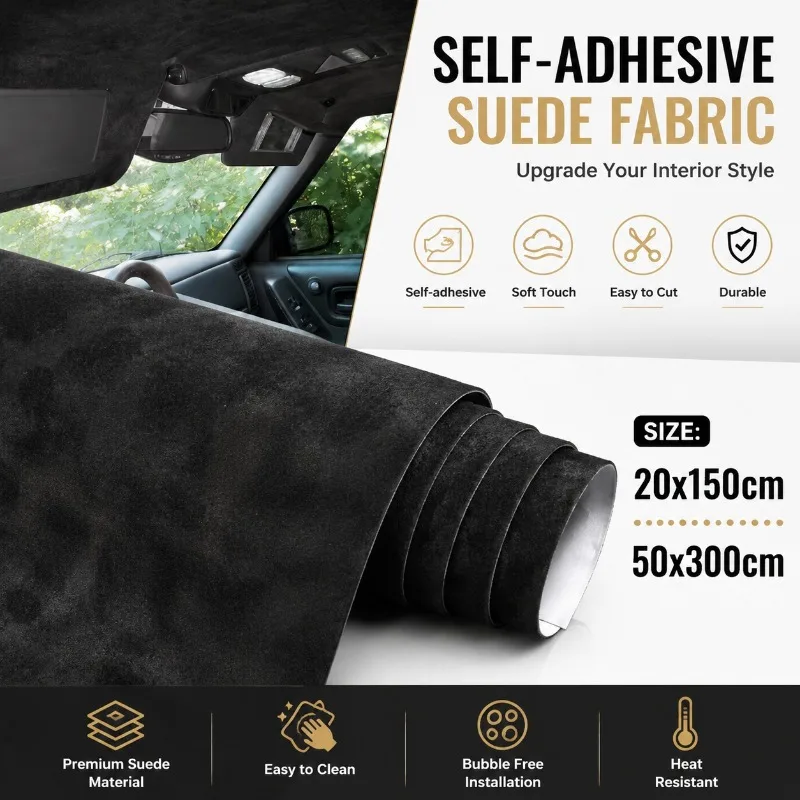 Self Adhesive Suede Fabric Max 50x300cm for Furniture Decoration Car Door Panel Interior Modification Sofa Repair Suede Stickers
Self Adhesive Suede Fabric Max 50x300cm for Furniture Decoration Car Door Panel Interior Modification Sofa Repair Suede Stickers