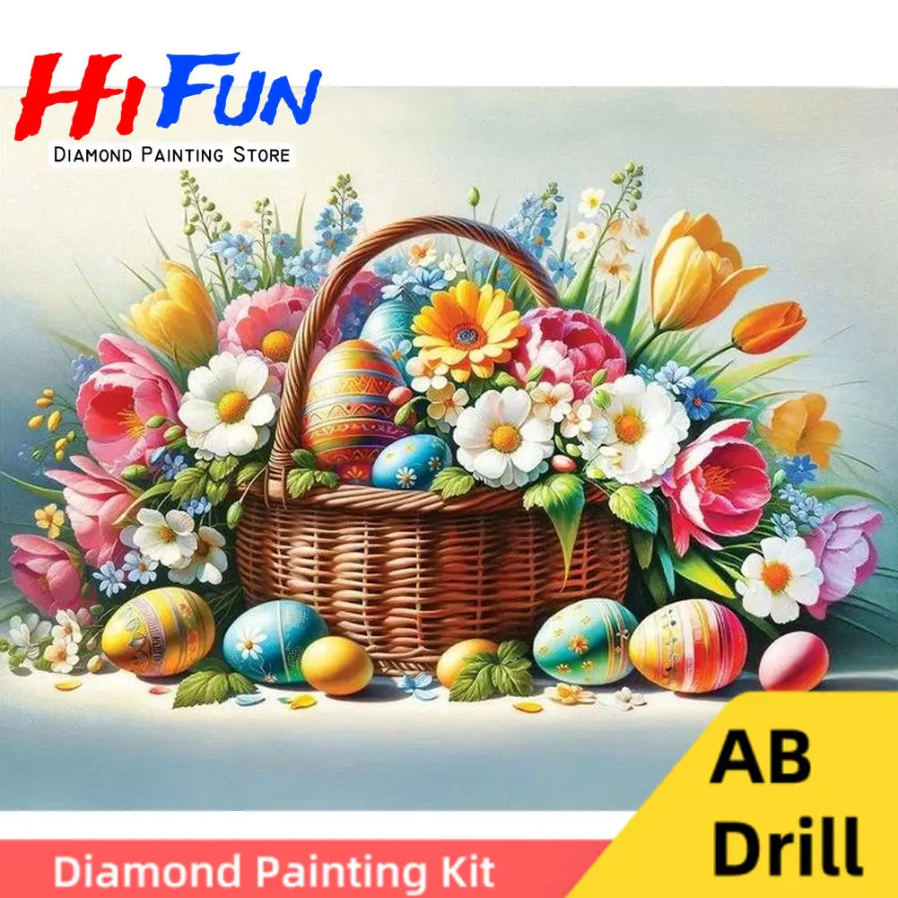 Easter Eggs in Wildflower Basket Diamond Painting Art 5d Diy Full AB Drills Seasonal Cross Stitch Gift Spring Farmhouse Decor
Easter Eggs in Wildflower Basket Diamond Painting Art 5d Diy Full AB Drills Seasonal Cross Stitch Gift Spring Farmhouse Decor