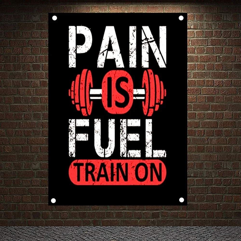 PAIN IS FUEL TRAIN ON Motivational Workout Posters Exercise Banners Flags Wall Art Canvas Painting Tapestry Mural Gym Home Decor
PAIN IS FUEL TRAIN ON Motivational Workout Posters Exercise Banners Flags Wall Art Canvas Painting Tapestry Mural Gym Home Decor