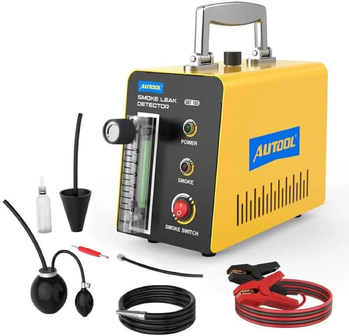 Smoke Machine Automotive Leak Detector,Evap Vacuum Smoke Diagnostic Tester,Pipeline Fuel Leakage Detector Compatible12V Vehicles
Smoke Machine Automotive Leak Detector,Evap Vacuum Smoke Diagnostic Tester,Pipeline Fuel Leakage Detector Compatible12V Vehicles