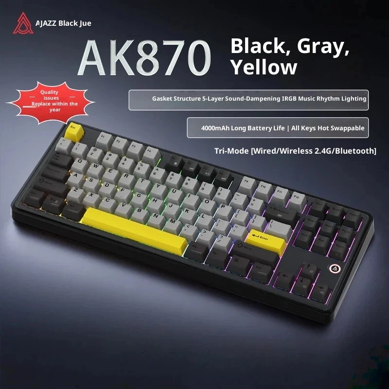 Heijue ak870plus механическая клавиатура, трехрежимный экран с возможностью горячей замены, беспроводной Bluetooth, киберспортивная игра, офисный компьютер, освещение Fgb
Heijue ak870plus механическая клавиатура, трехрежимный экран с возможностью горячей замены, беспроводной Bluetooth, киберспортивная игра, офисный компьютер, освещение Fgb