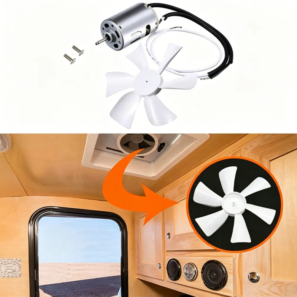 6" RV Vent Fan Replacement 6 Inches RV Exhaust Bathroom Ventilation Roof Ceiling Fan 12V D-Shaft Motor White Fan Blades
6" RV Vent Fan Replacement 6 Inches RV Exhaust Bathroom Ventilation Roof Ceiling Fan 12V D-Shaft Motor White Fan Blades