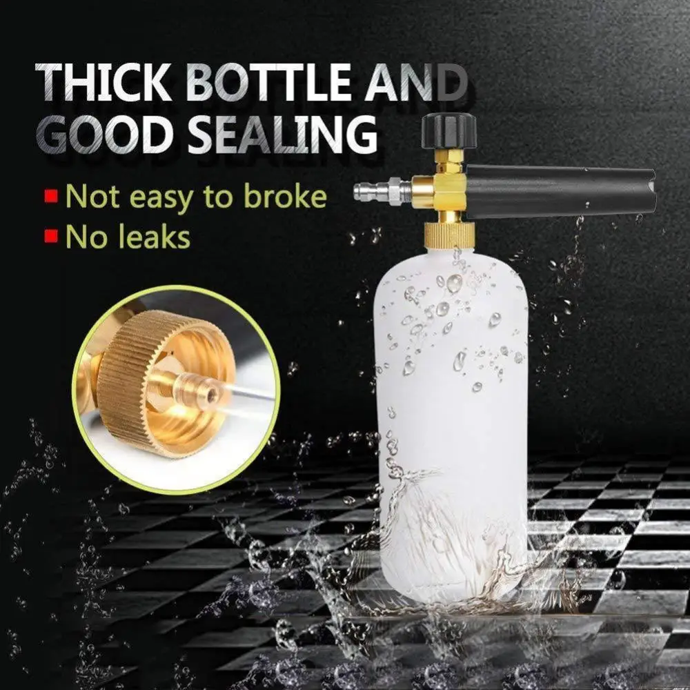 Adjustable Rotary Nut Pressure Washer Snow Foam Spray Lance with 1L Soap Bottle Snow Foam Gun
Adjustable Rotary Nut Pressure Washer Snow Foam Spray Lance with 1L Soap Bottle Snow Foam Gun