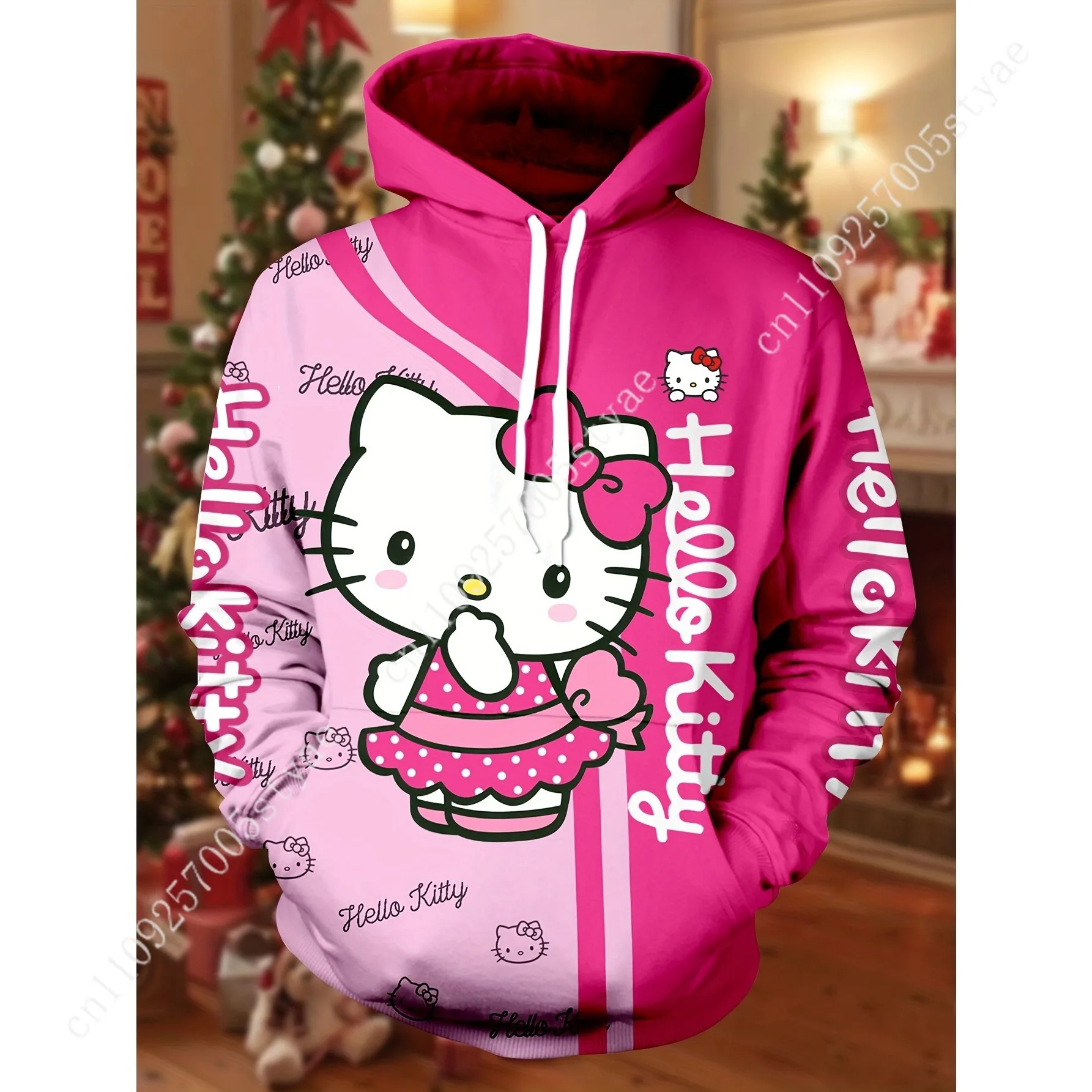 Hello Kitty Hooded Pullover 3D Printed Cartoon Character Gradient Color Cat Ear Design Slightly Elastic Loose Long Spring Summer
Hello Kitty Hooded Pullover 3D Printed Cartoon Character Gradient Color Cat Ear Design Slightly Elastic Loose Long Spring Summer