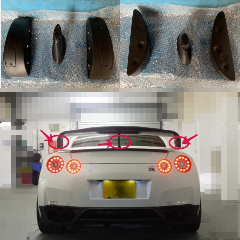 For Nissan R35 GTR FRP Unpainted Rear Trunk Spoiler Raise Lifter Block 3pcs
For Nissan R35 GTR FRP Unpainted Rear Trunk Spoiler Raise Lifter Block 3pcs