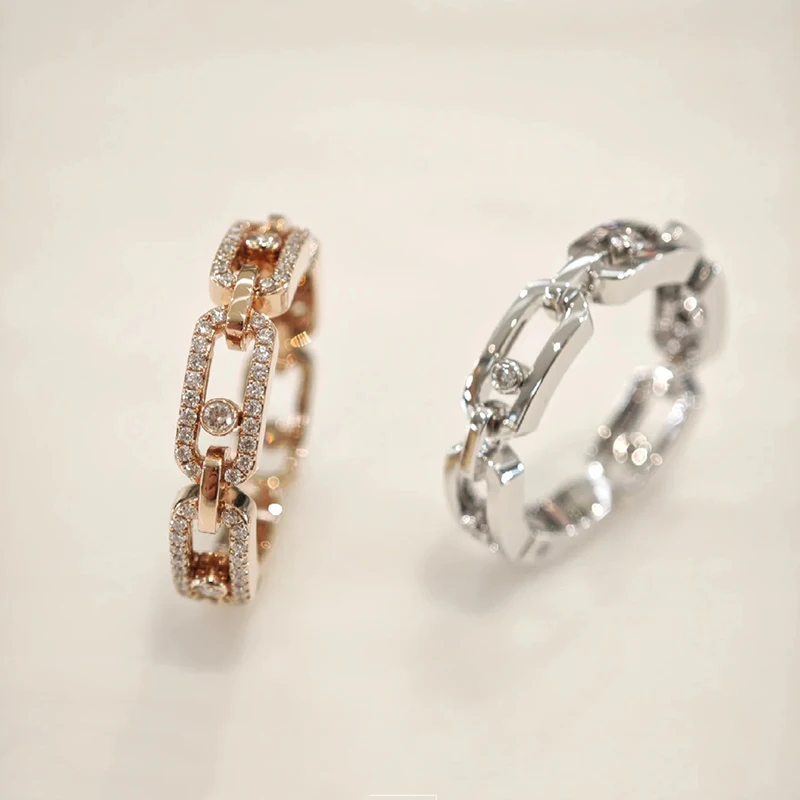 Fashion French Jewelry S925 Silver Classic Slide Ring Women Exquisite High-end Luxury Accessories Wedding Party Holiday Gift
Fashion French Jewelry S925 Silver Classic Slide Ring Women Exquisite High-end Luxury Accessories Wedding Party Holiday Gift