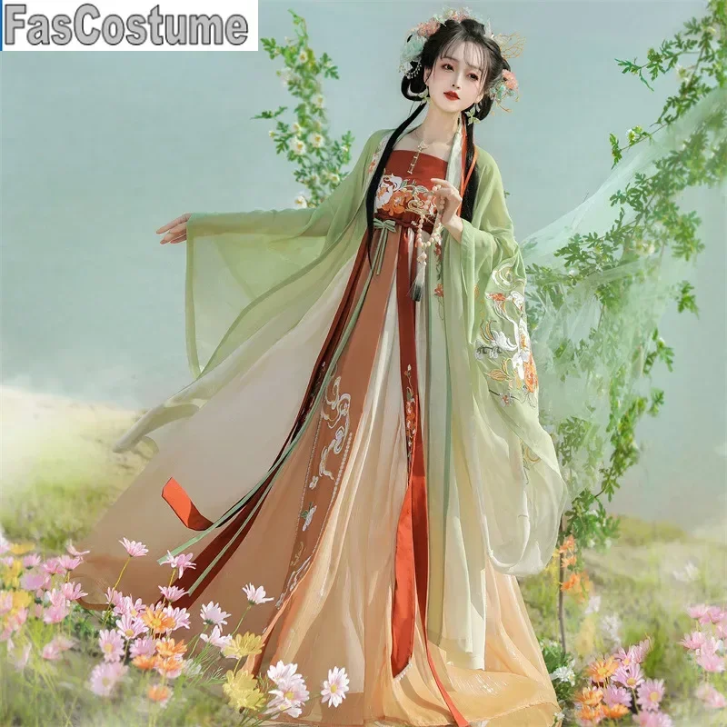 FasCostumeHanfu Female 2025New Spring Summer Improvement Heavy Industry Embroidery Xianqi Kezi Skirt Guofeng
FasCostumeHanfu Female 2025New Spring Summer Improvement Heavy Industry Embroidery Xianqi Kezi Skirt Guofeng