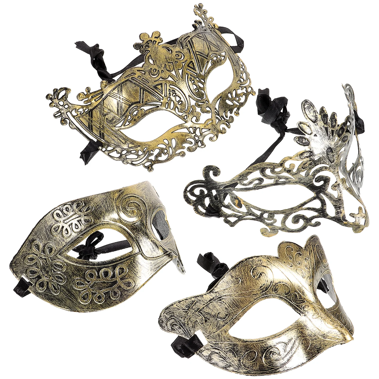 4 Pcs Masquerade Ball Mask Full Halloween Apparel Women Half Prop Short Hair Retro Decor
4 Pcs Masquerade Ball Mask Full Halloween Apparel Women Half Prop Short Hair Retro Decor