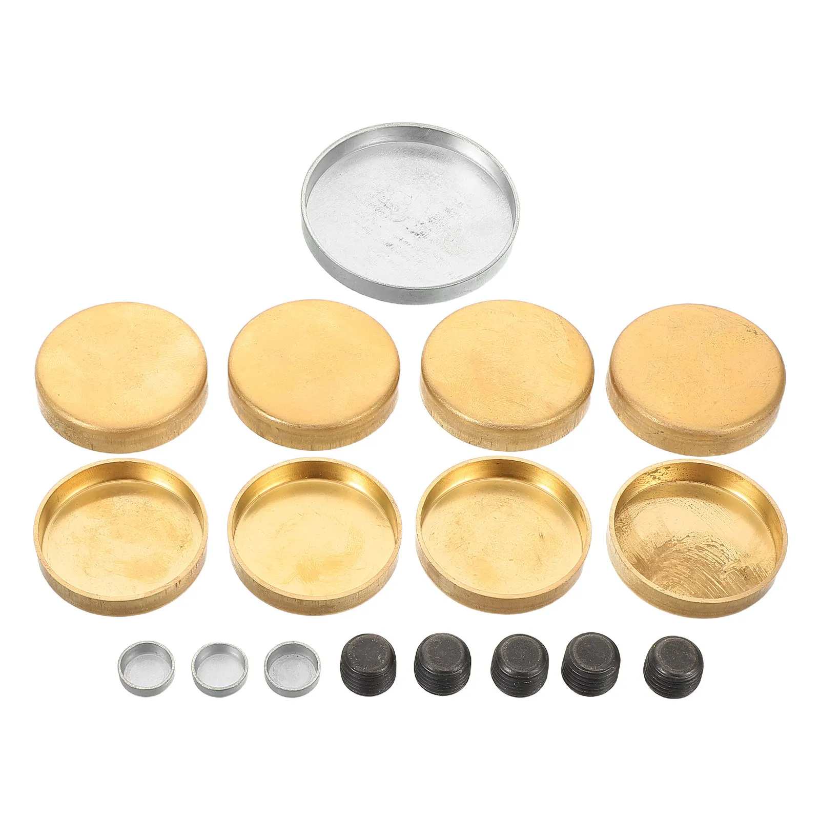 1Set Engine Freeze Plug Kit Brass Expansion Plugs for Car Engines Frost Plug Replacement Kit Enhanced Seal Technology Compatible
1Set Engine Freeze Plug Kit Brass Expansion Plugs for Car Engines Frost Plug Replacement Kit Enhanced Seal Technology Compatible