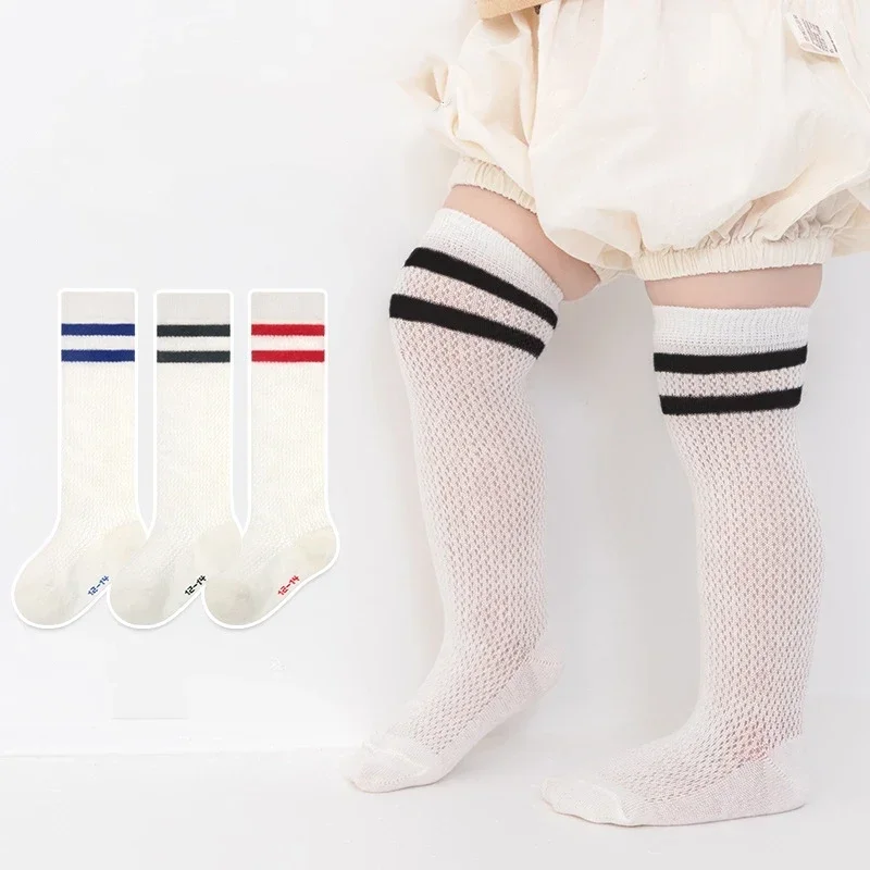 Breathable Thin Baby Girl Boy Sports Striped Socks Children Elastic Mesh Sock Kids Knee High Long Socks School Uniform Stockings
Breathable Thin Baby Girl Boy Sports Striped Socks Children Elastic Mesh Sock Kids Knee High Long Socks School Uniform Stockings