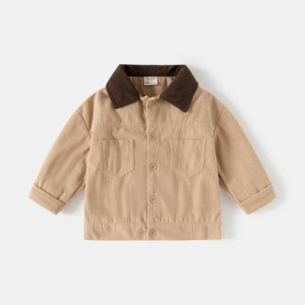 Kids Corduroy Jacket Color Block Collar Loose Coat For Boys Girls Trendy Children's Clothes
Kids Corduroy Jacket Color Block Collar Loose Coat For Boys Girls Trendy Children's Clothes