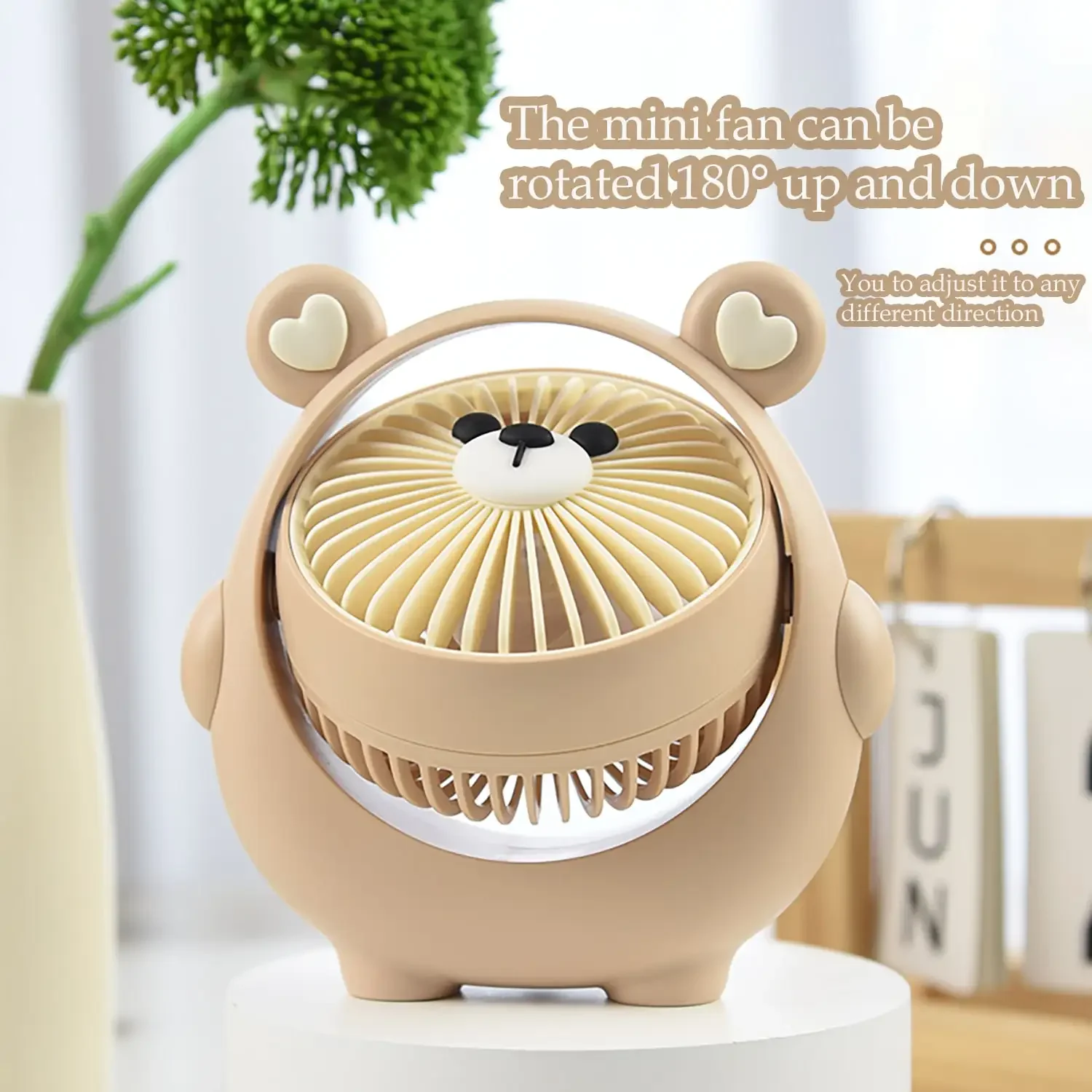 AOYI Desktop Personal Fan, 500mAh, 3-Speed Adjustable, Small Nightstand Bedside Fan For Bedroom, Office, 180° Up And Down Rotatable, Summer USB Rechargeable Fan For Students, Home, Work, College Dorm
AOYI Desktop Personal Fan, 500mAh, 3-Speed Adjustable, Small Nightstand Bedside Fan For Bedroom, Office, 180° Up And Down Rotatable, Summer USB Rechargeable Fan For Students, Home, Work, College Dorm