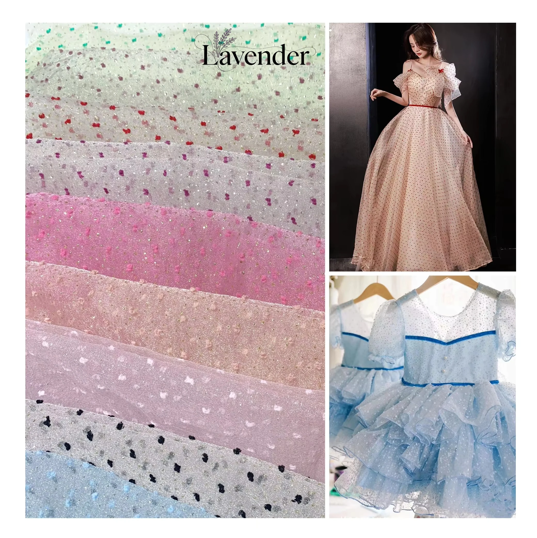 Gold and silver bubble-point organza three-dimensional round dot jacquard wedding dress children's dress fashion for sewing
Gold and silver bubble-point organza three-dimensional round dot jacquard wedding dress children's dress fashion for sewing