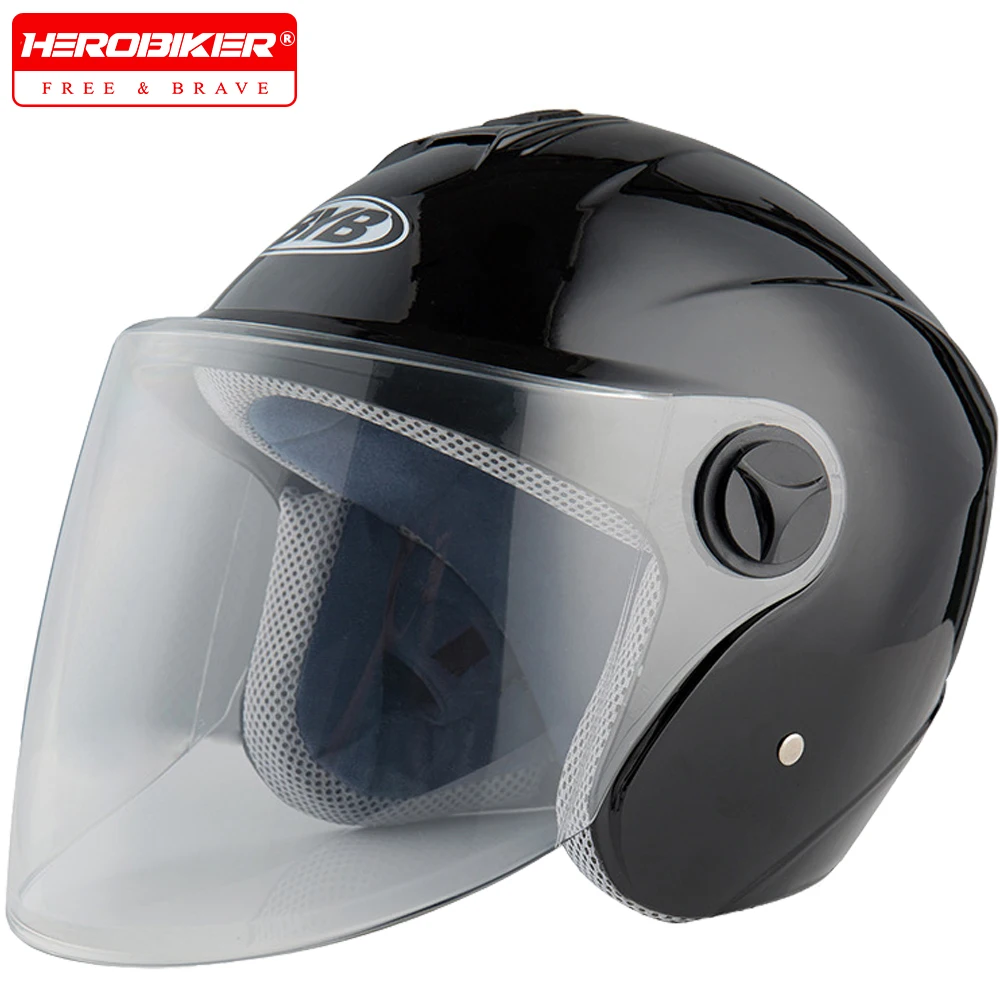Black Motorcycle Helmet Electric Vehicle Helmets Motorbike Helmet Sunblock Anti-fog Helmet Four Seasons Unisex Breathable Helmet
Black Motorcycle Helmet Electric Vehicle Helmets Motorbike Helmet Sunblock Anti-fog Helmet Four Seasons Unisex Breathable Helmet