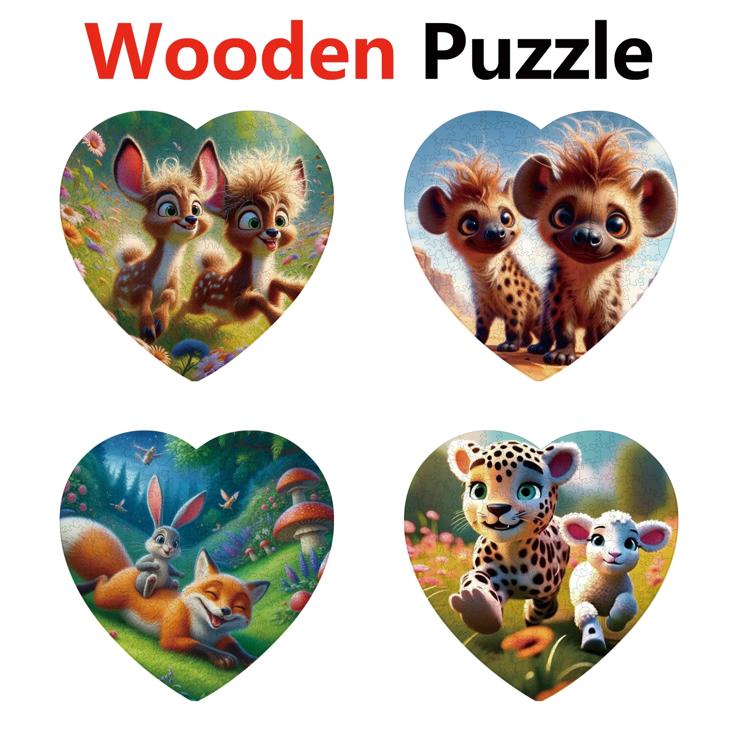 Cross Border Hot Selling Deer Leopard Rabbit Wooden Puzzle 3-Year-Old+High Difficulty Toys Birthday Holiday Gifts
Cross Border Hot Selling Deer Leopard Rabbit Wooden Puzzle 3-Year-Old+High Difficulty Toys Birthday Holiday Gifts