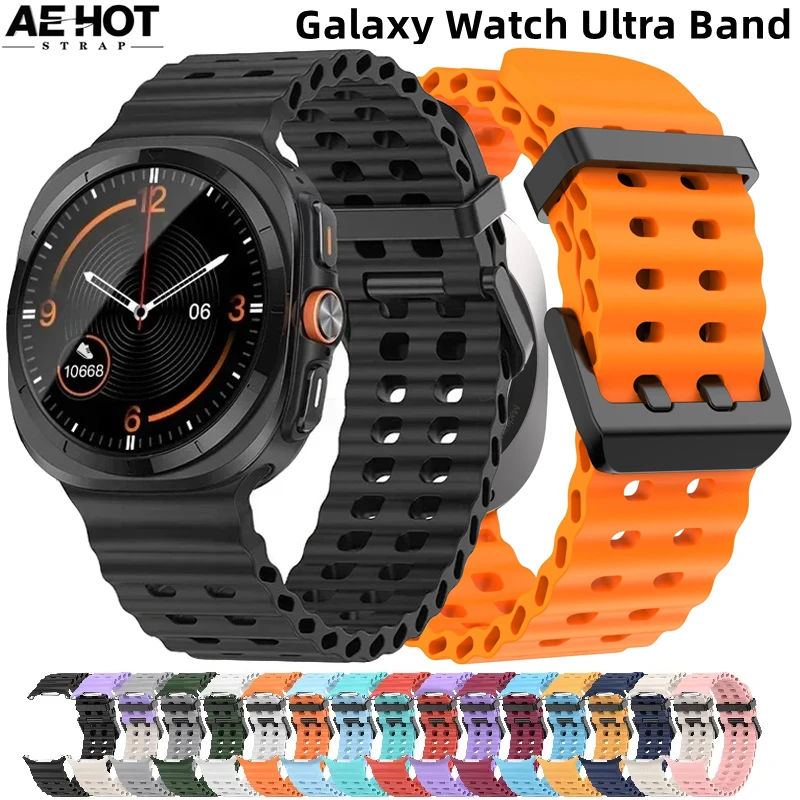 NEW Marine Silicone Strap For Samsung watch ultra 47mm Sports Bracelet No Gaps Band For Galaxy Ultra 47mm watchband Accessories
NEW Marine Silicone Strap For Samsung watch ultra 47mm Sports Bracelet No Gaps Band For Galaxy Ultra 47mm watchband Accessories
