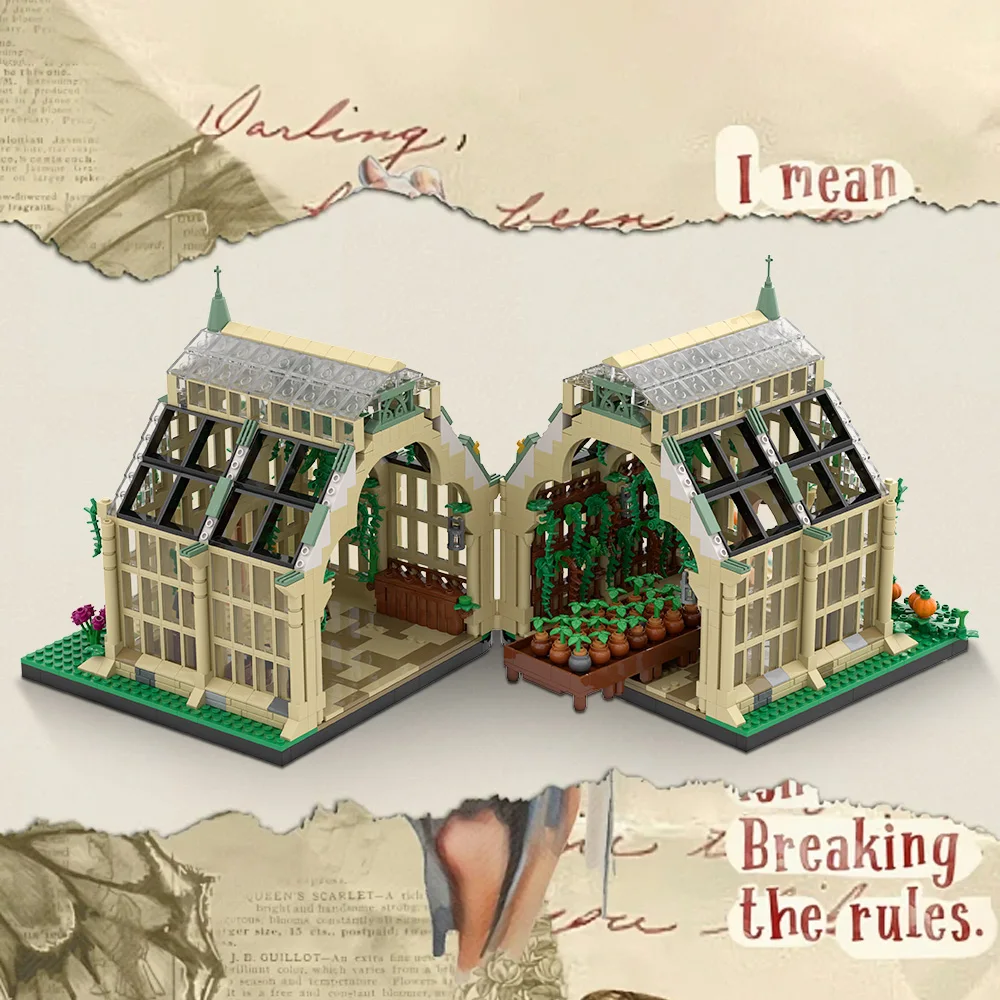 MOC Herbology Greenhouse Building Blocks Magical Botanical Garden Modular Architecture DIY Creative Bricks Toy Gifts Christmas 
MOC Herbology Greenhouse Building Blocks Magical Botanical Garden Modular Architecture DIY Creative Bricks Toy Gifts Christmas