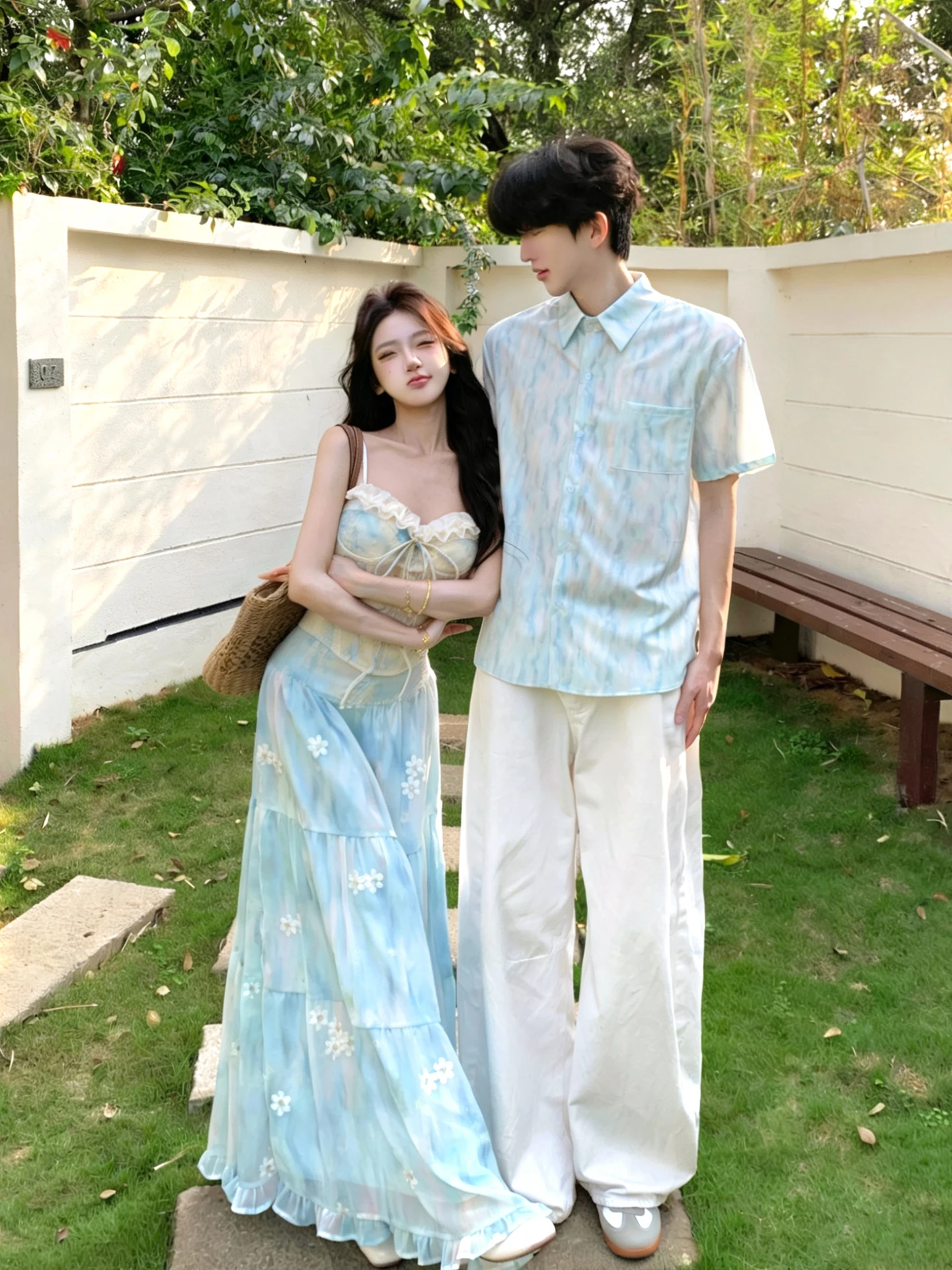 American Style Short Sleeve Shirt Couple's Outfit Summer Beach Vacation Beach Style Tube Dress Set Loose Fit Dyed Printed Cas...
American Style Short Sleeve Shirt Couple's Outfit Summer Beach Vacation Beach Style Tube Dress Set Loose Fit Dyed Printed Cas...