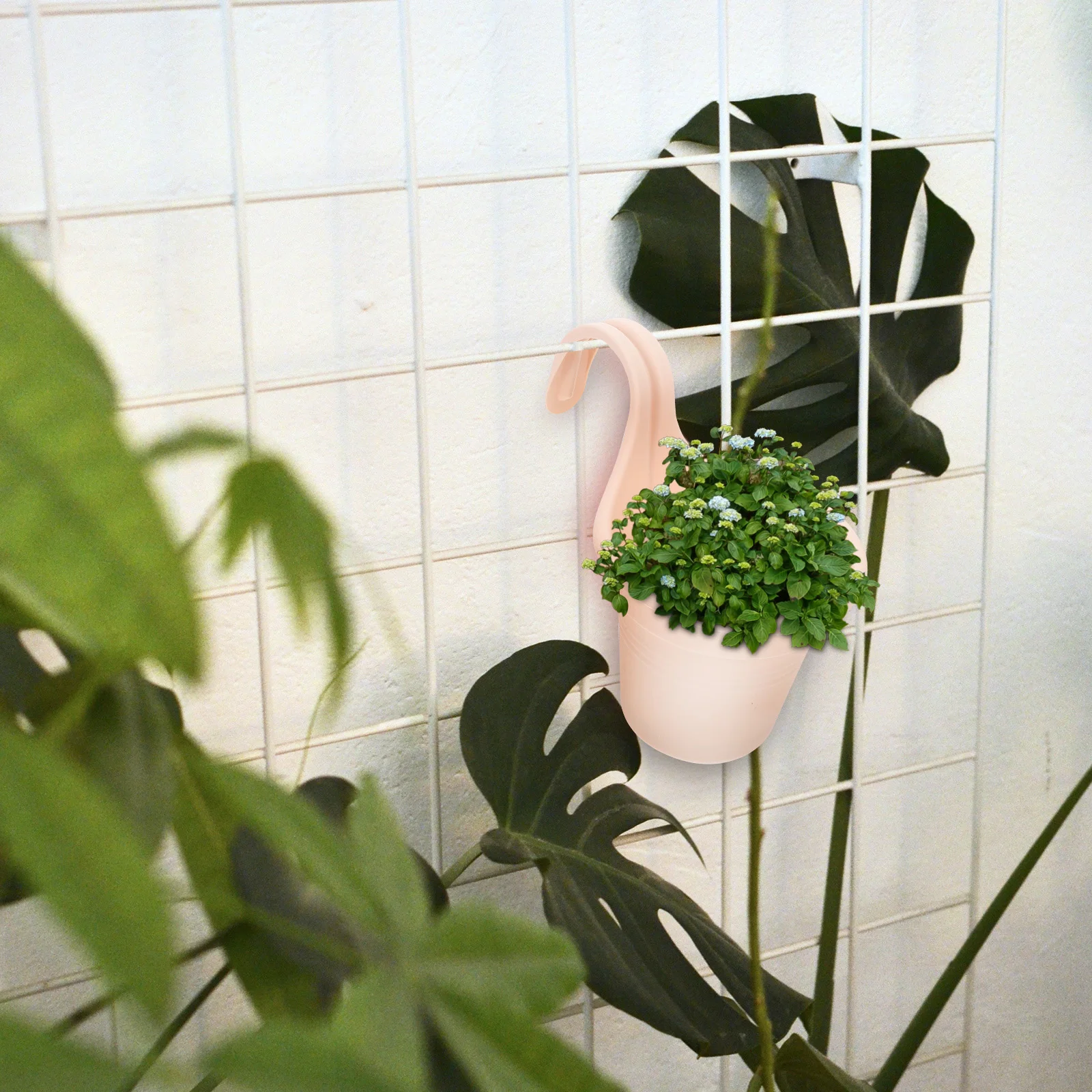 Wall Hanging Flower Pot Single Hook Grey Balcony Fence Planting Decor Mini Planter Garden Supplies
Wall Hanging Flower Pot Single Hook Grey Balcony Fence Planting Decor Mini Planter Garden Supplies
