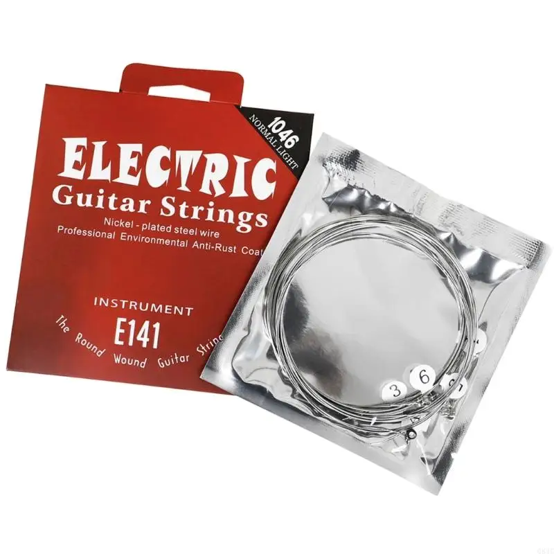 Q84C 6Pcs .010-.046 Electric Guitar Strings Brilliant Sound Quality Strings for 6 String Guitar Accessories Powerful
Q84C 6Pcs .010-.046 Electric Guitar Strings Brilliant Sound Quality Strings for 6 String Guitar Accessories Powerful