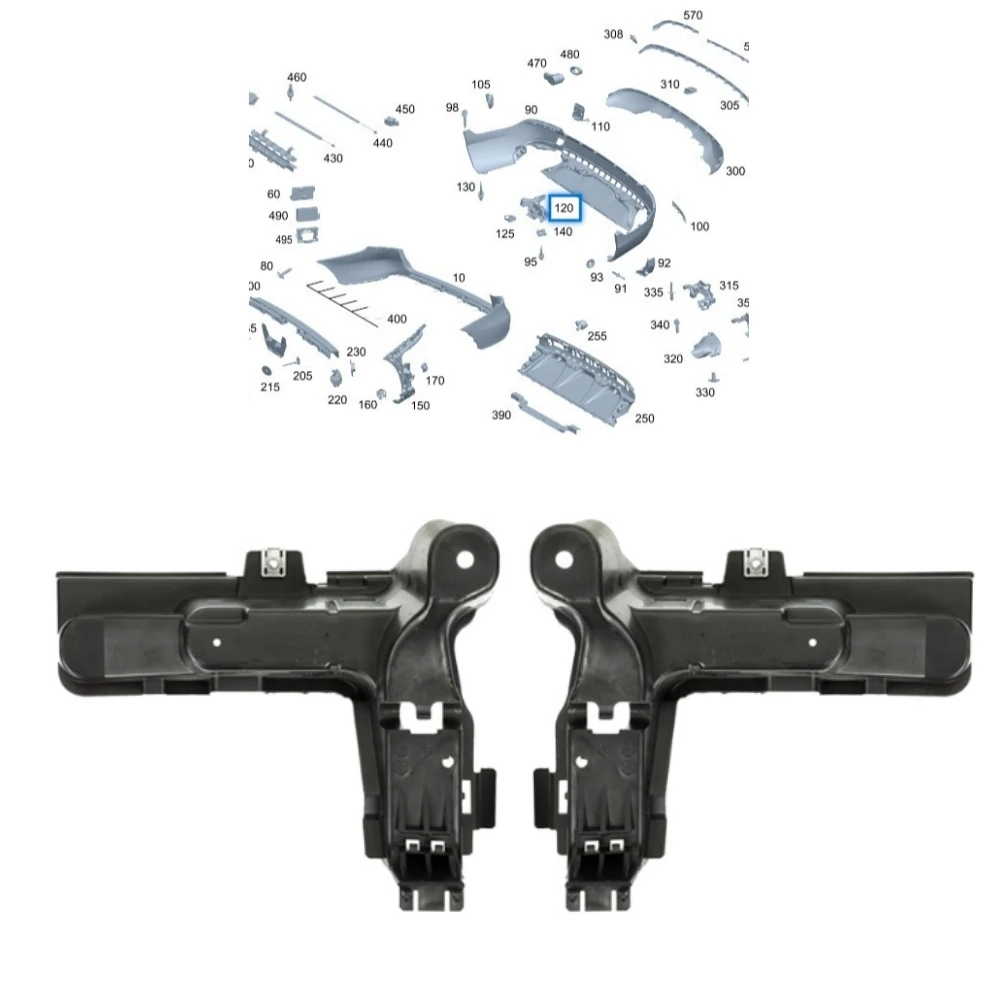 Rear bumper bracket A2538858700 A2538858800 For Mercedes Benz GLC-Class W253 X253 GLC300 2016-2019
Rear bumper bracket A2538858700 A2538858800 For Mercedes Benz GLC-Class W253 X253 GLC300 2016-2019