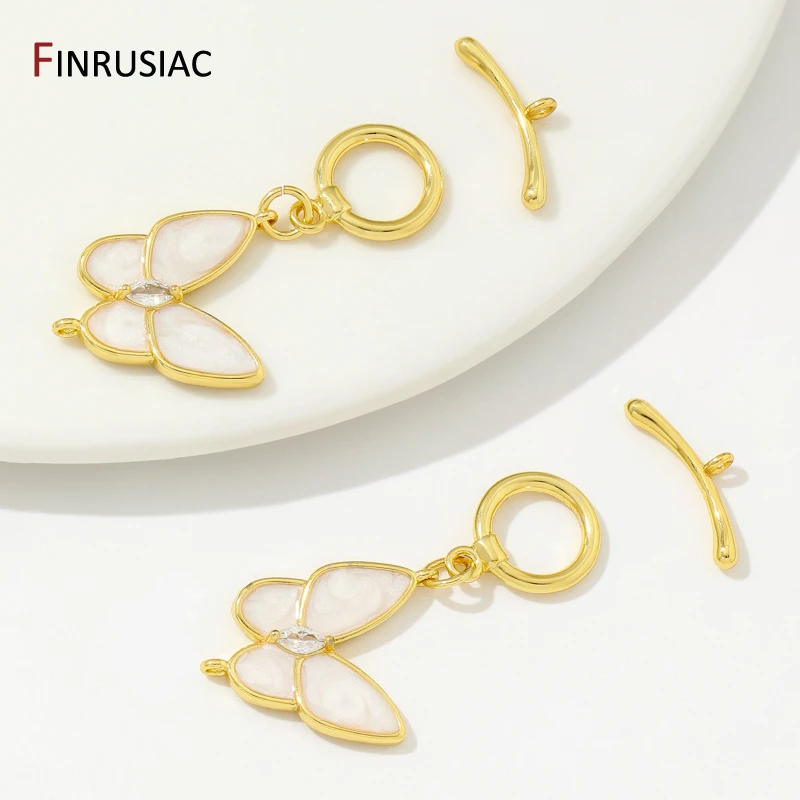 18K Gold Plated Brass OT Clasps Connector,Shell Butterfly Toggle Clasps For DIY Bracelet Necklace Making Supplies
18K Gold Plated Brass OT Clasps Connector,Shell Butterfly Toggle Clasps For DIY Bracelet Necklace Making Supplies