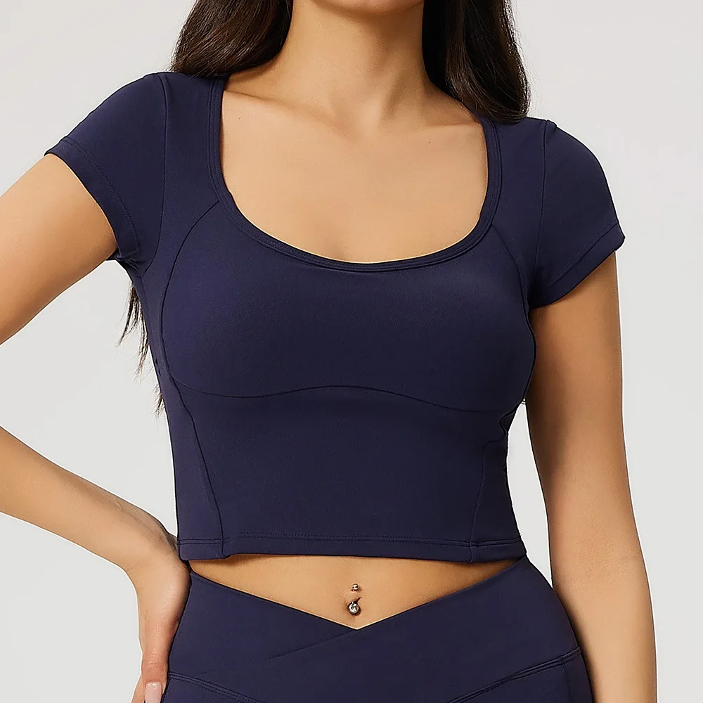 New Women Yoga Top Sport T Shirts Fitness Clothes Short Sleeve Yoga Shirt Gym Top Running Active Wear Sport Top
New Women Yoga Top Sport T Shirts Fitness Clothes Short Sleeve Yoga Shirt Gym Top Running Active Wear Sport Top