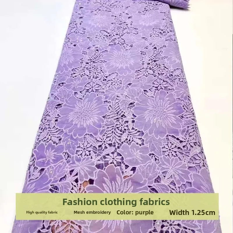 Hollow Out Lace Mesh Embroidered Fabric for Fashion Dress Clothing Cheongsam Design Cloth Diy By The Yard Sewing Material
Hollow Out Lace Mesh Embroidered Fabric for Fashion Dress Clothing Cheongsam Design Cloth Diy By The Yard Sewing Material
