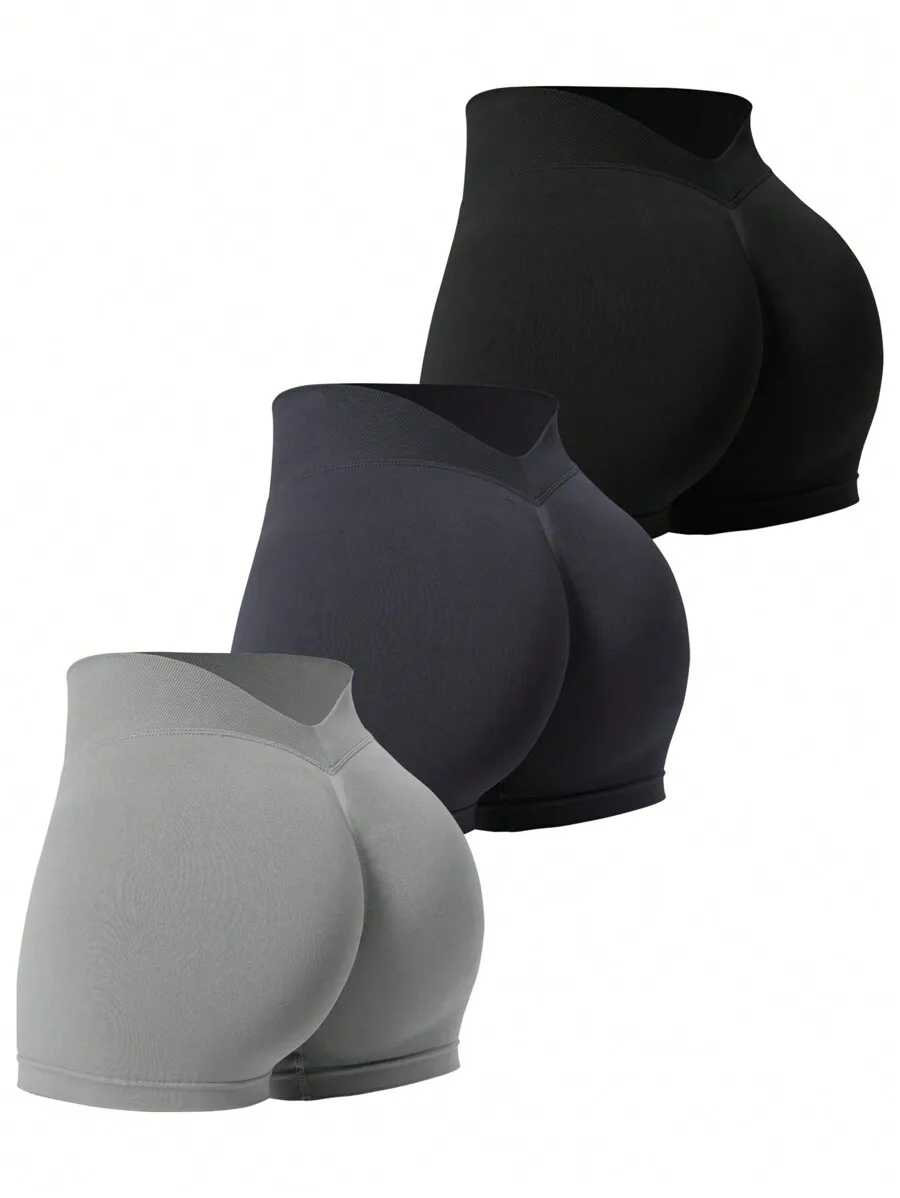 Velisys Women's Plain Seamless V-Waist Daily Fitness Sports ShortsWomen Sweat Short, Gym Short, Biker Short Three Pair
Velisys Women's Plain Seamless V-Waist Daily Fitness Sports ShortsWomen Sweat Short, Gym Short, Biker Short Three Pair
