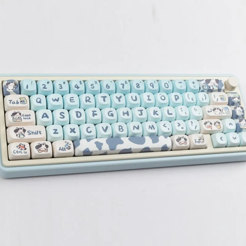 140-клавишные милые колпачки для клавиш MOA Cow Blue, комплект из ПБТ, термосублимация, 60/64/84/98/108, игровая механическая клавиатура MX Switch, колпачки для ключей на заказ
140-клавишные милые колпачки для клавиш MOA Cow Blue, комплект из ПБТ, термосублимация, 60/64/84/98/108, игровая механическая клавиатура MX Switch, колпачки для ключей на заказ