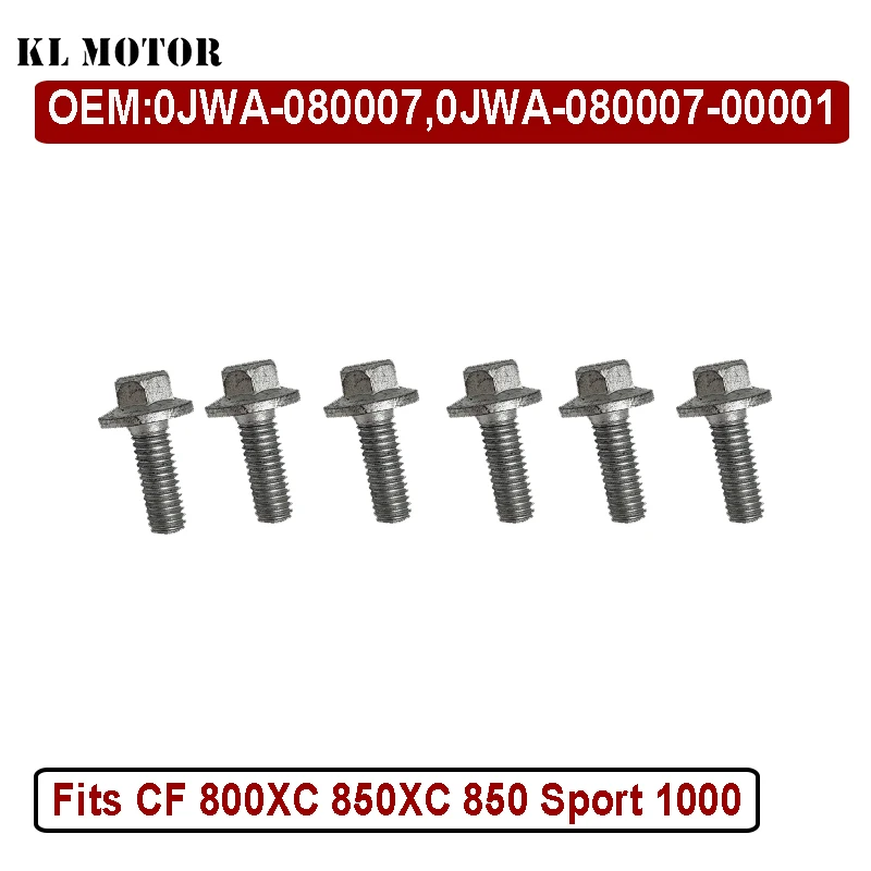 6pcs Bolt M6*1.0 * 17 LH 0JWA-080007-00001 for fits CF ZForce UForce 800 1000 Repair Parts Replacement Part
6pcs Bolt M6*1.0 * 17 LH 0JWA-080007-00001 for fits CF ZForce UForce 800 1000 Repair Parts Replacement Part