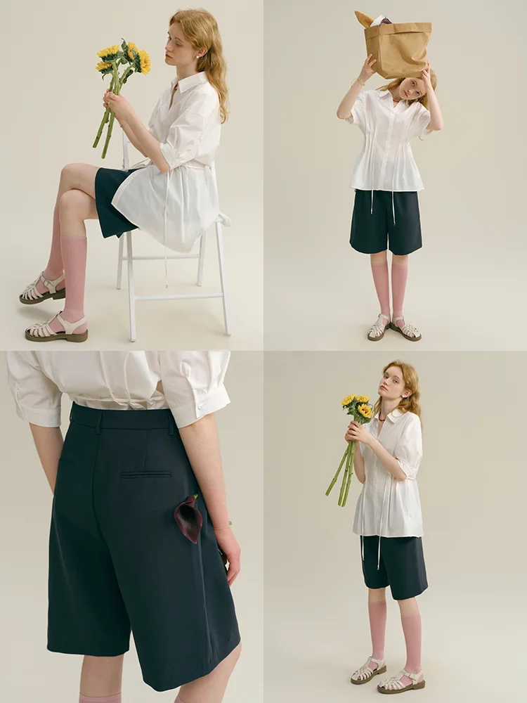 Rina Berry Casual Pants Women's Slimming Five-Quarter High Waist Color Summer Casual Trousers Commute Style Straight Leg
Rina Berry Casual Pants Women's Slimming Five-Quarter High Waist Color Summer Casual Trousers Commute Style Straight Leg