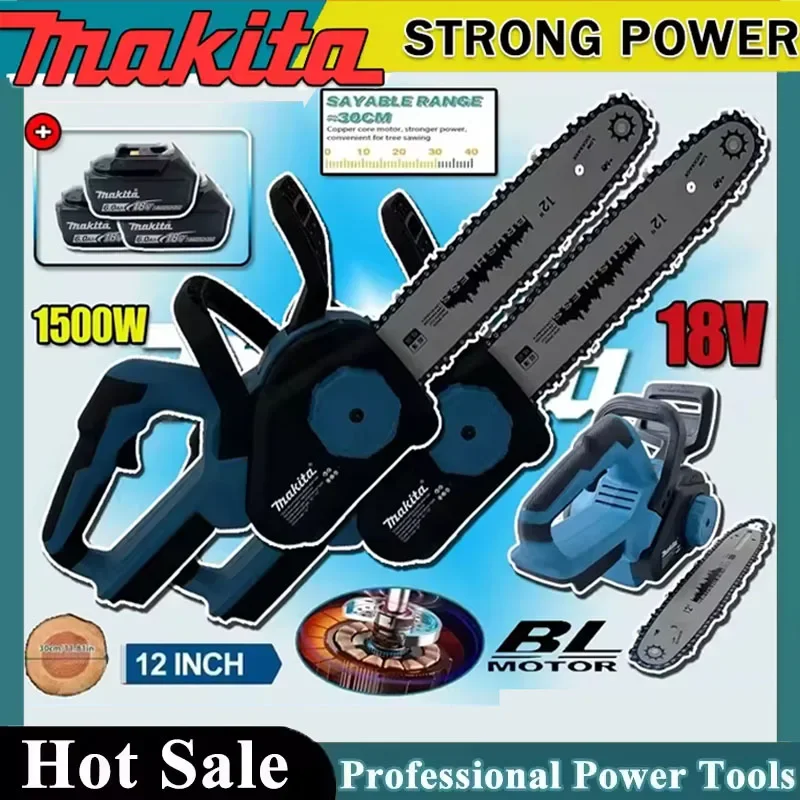 Makita 12V 18V LXT Brushless Chainsaw 12 Inch Auto Oiler Cordless Electric Saw for Tree Cutting And Wood Logging
Makita 12V 18V LXT Brushless Chainsaw 12 Inch Auto Oiler Cordless Electric Saw for Tree Cutting And Wood Logging