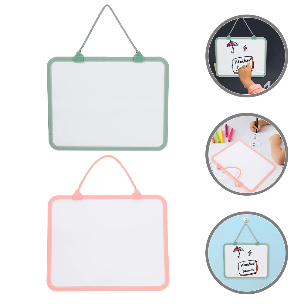 2Pcs Hanging Dry Erase Whiteboards Plastic Writing Board Multiuse Small Whiteboard for Office Students
2Pcs Hanging Dry Erase Whiteboards Plastic Writing Board Multiuse Small Whiteboard for Office Students